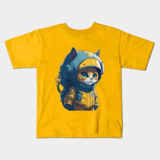 Cat Astronaut Space Astronaut Costume Kids T-Shirt